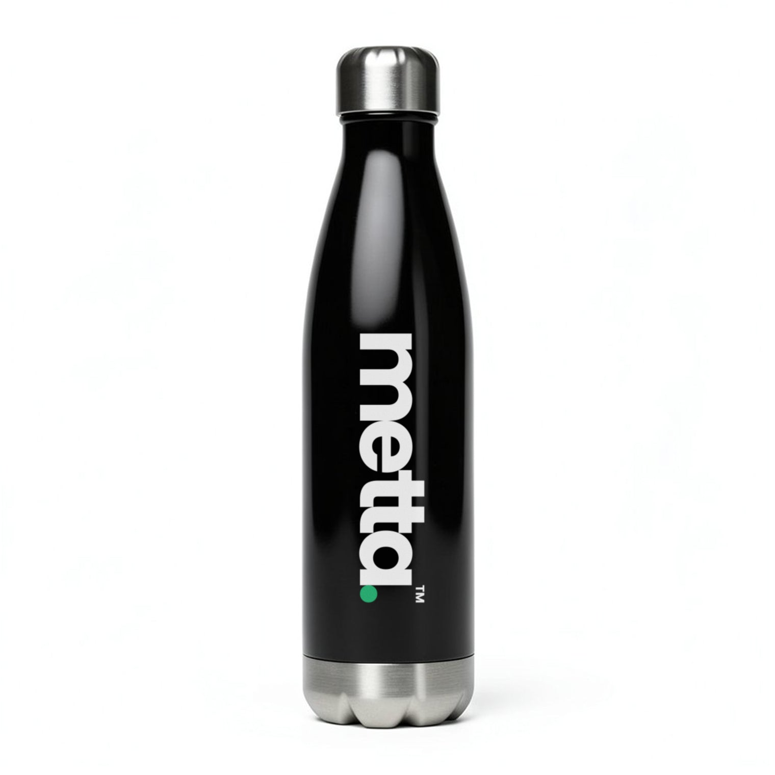 Classic Stainless Steel Water Bottle 500ml (Black)