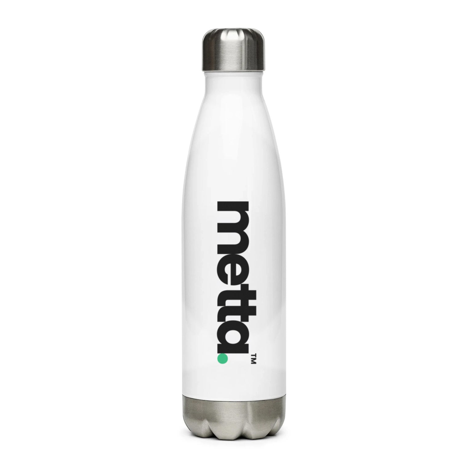 Classic Stainless Steel Water Bottle 500ml (White)