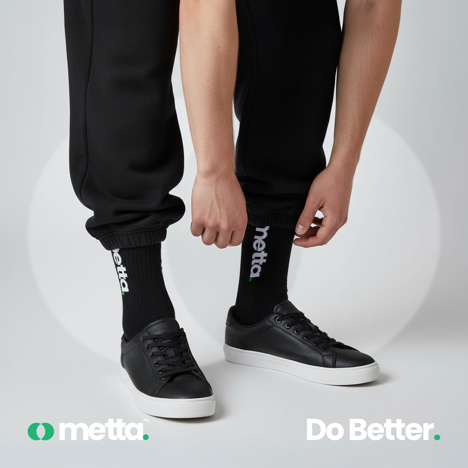 Original Collection: Classic Sports Socks 3-Pack (Black)